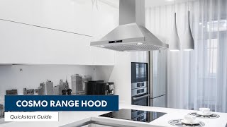 Cosmo Appliances Range Hood  Quick Start Guide [upl. by Baxy]