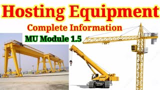 Hoistinglifting equipment [upl. by Aroz925]