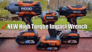 RIDGID 18Volt OCTANE 12quot Drive High Torque 6Mode Impact Wrench Review R86211B  1500 Ft Lb [upl. by Lennod]