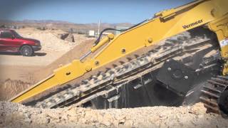 T1055 Commander 3 Pipeline Trencher  Vermeer Underground Equipment [upl. by Zorina]