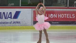 Amazing 4 Year Old Performs Figure Skating Routine in 2017 ISI Worlds Mariah Bell Benefit Show [upl. by Ittam]