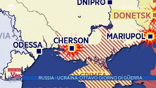 RussiaUcraina ottavo giorno di guerra  La vita in diretta 03032022 [upl. by Ailekahs236]