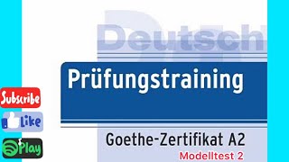 Prüfungstraining A2  Hören  Modelltest 2 [upl. by Biddy193]