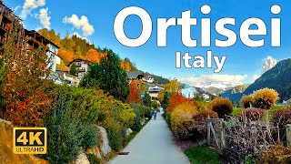 Ortisei Italy  Walking Tour 4K Ultra HD 60fps [upl. by Ailed]