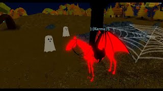 Roblox Horse World  Halloween update [upl. by Ormsby481]