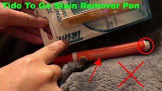 ✅ How To Use Tide To Go Stain Remover Pen Review [upl. by Edahs169]