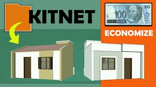 COMO construir KITNET 5x5 PEQUENA BONITA com POUCO DINHEIRO [upl. by Trev]