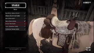 Red Dead Redemption 2 All Trapper Saddles Showcase [upl. by Ojyma]