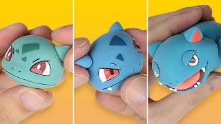 Pokémon Figures Making  Bulbasaur lineIvysaur Venusaur  Clay Art [upl. by Yennor]