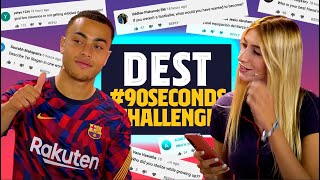 WHERE WERE YOU WHEN YOU GOT THE BARÇA CALL  SERGIÑO DEST 90secondschallenge [upl. by Lundberg]