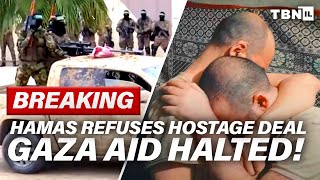 BREAKING Israel FREEZES Gaza Aid – Hamas REJECTS Hostage Deal  TBN Israel [upl. by Haeckel]