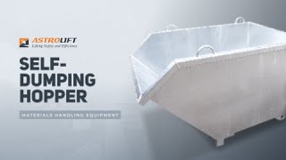 Selfdumping Hopper  Forklift Bin  Astrolift [upl. by Ketti328]