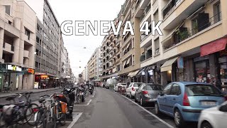 Geneva Switzerland 4K  Driving Downtown [upl. by Gomer502]