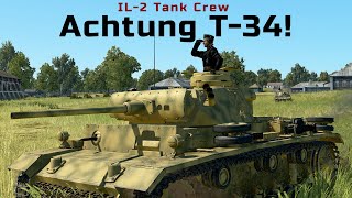 Achtung T34  IL2 Tank Crew PzIII Multiplayer Gameplay [upl. by Clere]