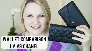 Louis Vuitton Sarah Wallet vs Chanel Classic Flap Wallet Comparison 2016 [upl. by Barr799]