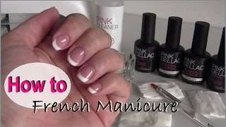 How to French manicure met Pink Gellac  beautynailsfunnl [upl. by Tihor969]