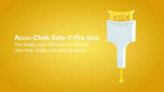 How to use the AccuChek Safe T Pro Uno lancing device [upl. by Ayela]