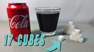 How Much Sugar Is In CocaCola Soda Can 12fl oz355ml [upl. by Raynata598]