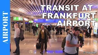 TRANSIT WALK AT FRANKFURT Airport FRA Terminal 1  Connection Flight Transfer Arriving amp Departing [upl. by Zebedee]