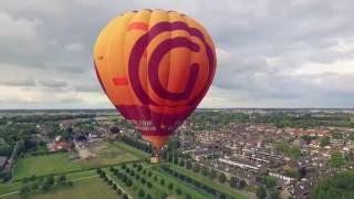 Spectaculaire dronebeelden van een opstijgende luchtballon [upl. by Dnalra]