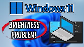 Windows 11 Brightness Problem  How to Fix  Tutorial [upl. by Yenaj]