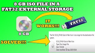 How To Fit Large ISO file into FAT32 Storage [upl. by Carmelina]