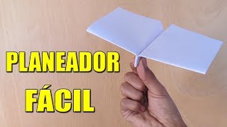 Como Hacer un Avión de Papel Planeador que Vuela Mucho y Lejos  How To Make Paper Plane [upl. by Jelsma]