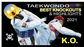 Taekwondo BEST Knockouts amp Highlights [upl. by Aicnelav]