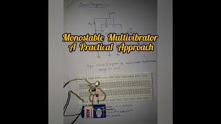 Monostable Multivibrator using Ic555 [upl. by Yeliah]