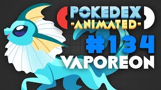 Pokedex Animated  Vaporeon [upl. by Hunley340]