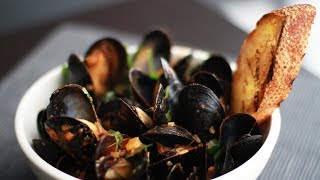 Andrew Zimmern Cooks Mussels Fra Diavolo [upl. by Gnilrets]