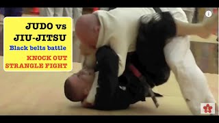 JUDO vs JUJITSU coaches KO fight [upl. by Rovaert]