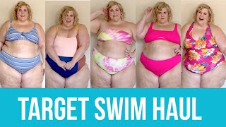 Target Plus Size Swimwear Haul  Try On [upl. by Ahsein]