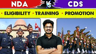 NDA vs CDS  Detailed Comparison  Eligibility Training amp Promotion [upl. by Enilada]