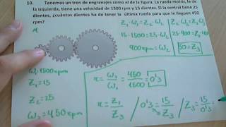 Ejercicios de trenes de engranajes [upl. by Towney587]