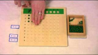 Montessori Math Lesson  Division Board [upl. by Dominus]