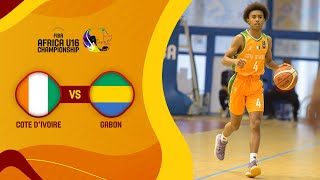 Côte dIvoire v Gabon  Full Game  FIBA U16 African Championship 2021 [upl. by Elbys]