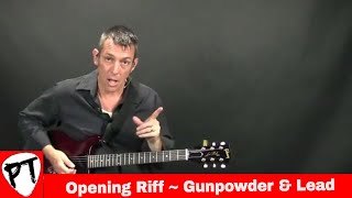 How to play Gunpowder amp Lead by Miranda Lambert guitar lesson [upl. by Auqinahc]