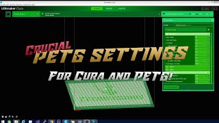 CRUCIAL Cura settings for PETG printing [upl. by Dnalyaw755]