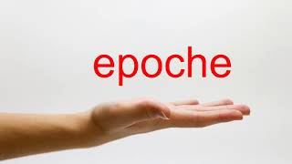 How to Pronounce epoche  American English [upl. by Aldis]