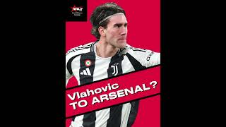 Vlahovic TO ARSENAL ⚽️ premierleague arsenalfc [upl. by Jochebed]