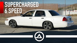 Vortech Supercharged Crown Vic  450HP Six Speed Manual Cop Car [upl. by Nivar]