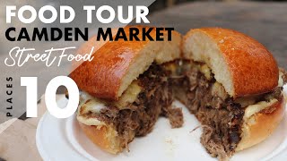 Street Food Camden Market Tour 10 Places To Try [upl. by Jarlen]