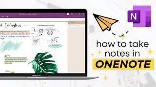 How to Make Aesthetic Notes on OneNote 🍑 [upl. by Sixla]