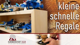 Kleine schnelle Regale  Aus Massivholz oder Platten [upl. by Hazrit]