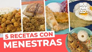 5 recetas con menestras saludables  BUENAZO [upl. by Grefer783]