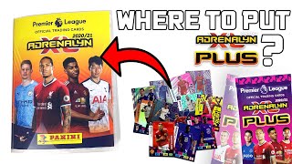 WHERE TO PUT ADRENALYN XL PLUS CARDS IN YOUR BINDER PANINI ADRENALYN XL PREMIER LEAGUE 202021 [upl. by Rogerson]