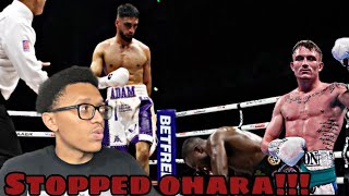 ADAM AZIM KNOCKS OUT OHARA DAVIES [upl. by Anahtor]