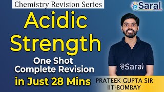 Acidic Strength in Organic Chemistry  Quick Revision by Prateek Sir  Class 11 JEE amp NEET  eSaral [upl. by Wenonah]