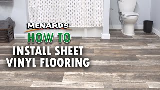 How To Install Sheet Vinyl Flooring  Menards [upl. by Ahsil900]